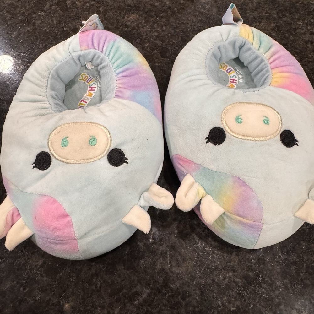Squishmallows Cow Slippers Multicolor Unisex Kids Shoes Size 2/3